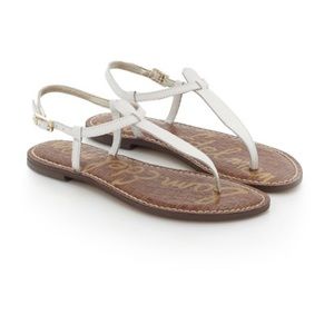 Sam Edelman White Gigi Sandals 6.5